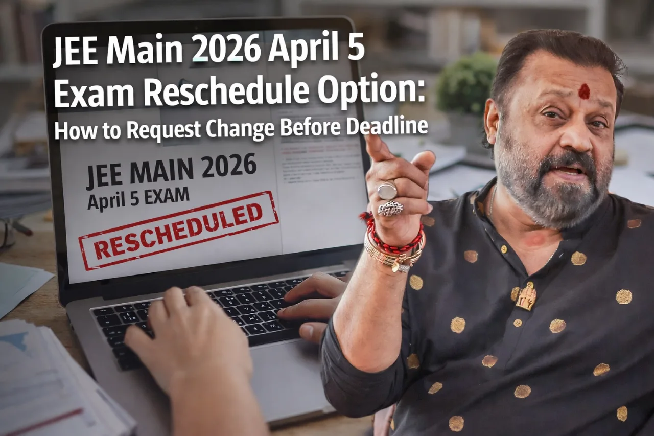 JEE Main 2026 April 5 Exam Reschedule Option: How to Request Change Before Deadline
