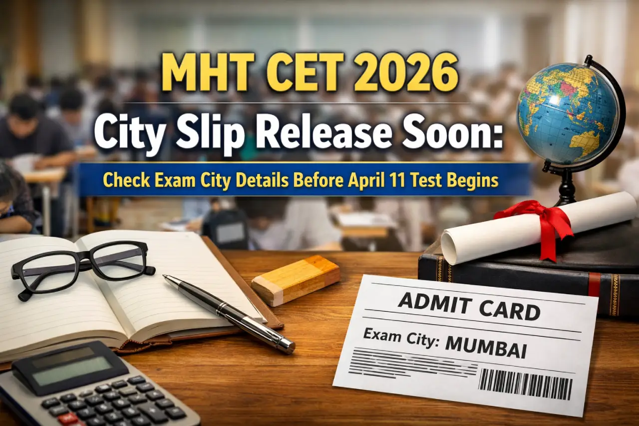 MHT CET 2026 City Slip Release Soon: Check Exam City Details Before April 11 Test Begins