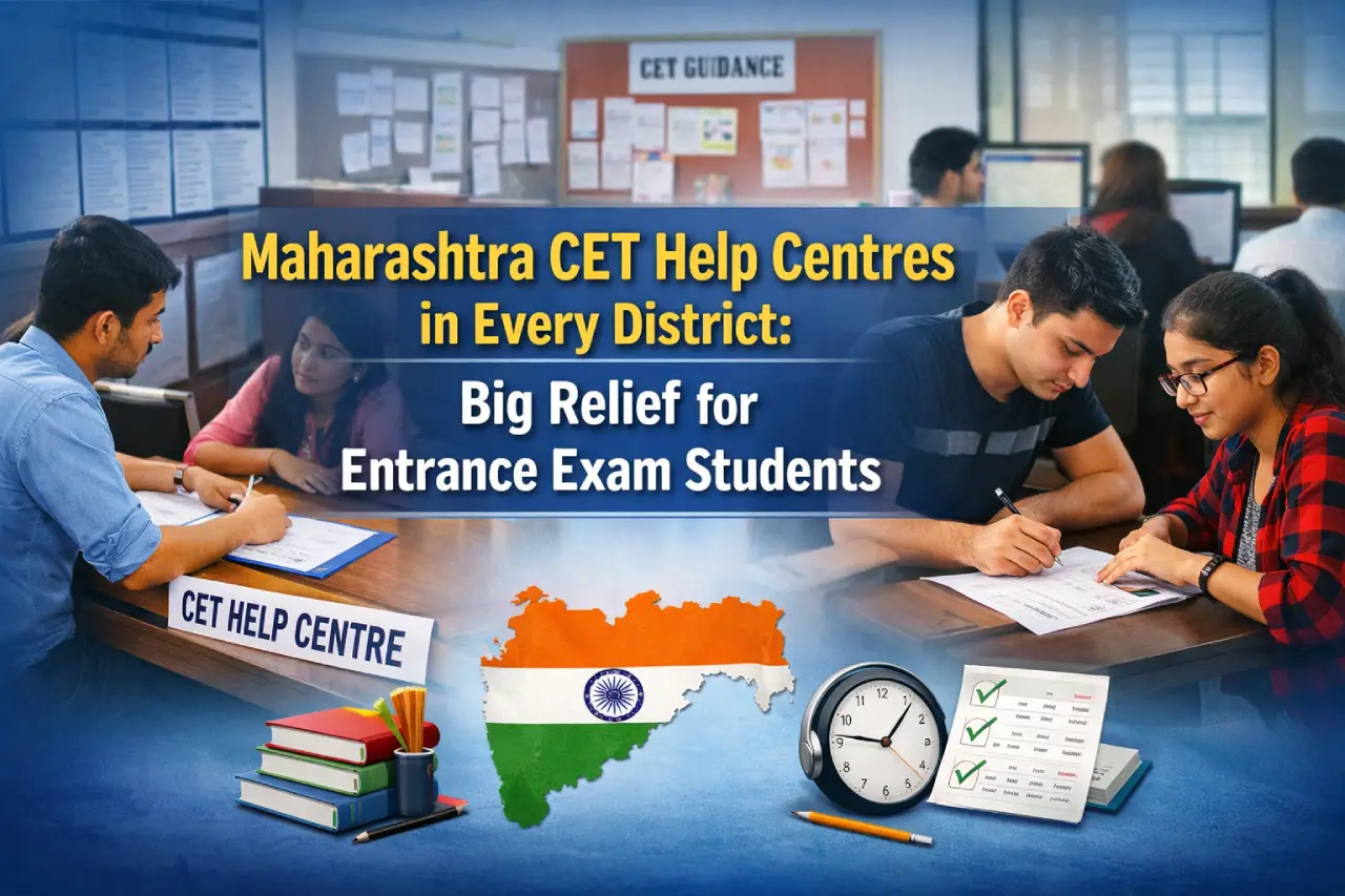 Maharashtra CET Help Centres in Every District: Big Relief for Entrance Exam Students