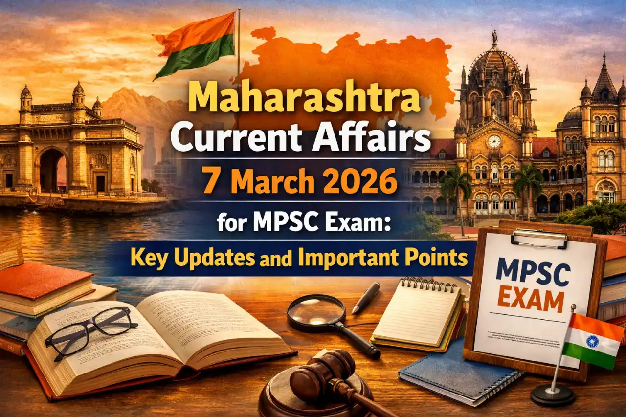 Maharashtra Current Affairs 7 March 2026 for MPSC Exam: Key Updates and Important Points