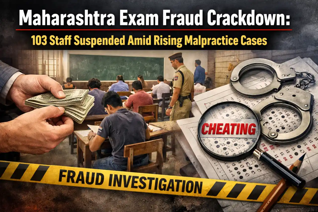 Maharashtra Exam Fraud Crackdown: 103 Staff Suspended Amid Rising Malpractice Cases