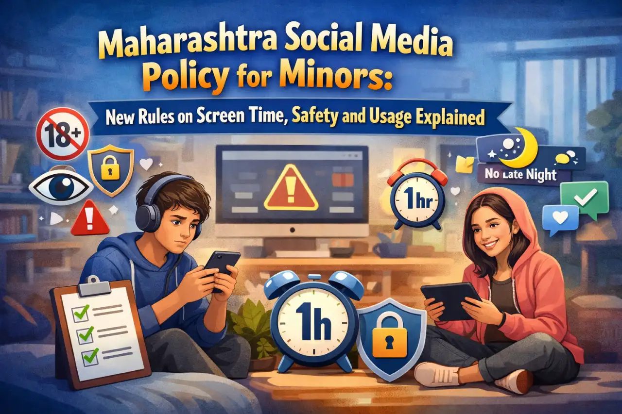 Maharashtra Social Media Policy for Minors: New Rules on Screen Time, Safety and Usage Explained