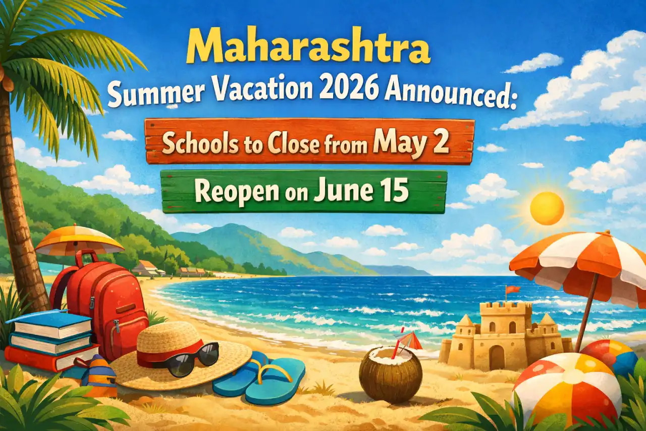 Maharashtra Summer Vacation 2026 Announced: Schools to Close from May 2, Reopen on June 15