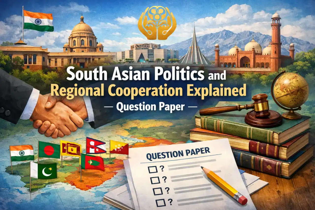 South Asian Politics and Regional Cooperation Explained – Question Paper
