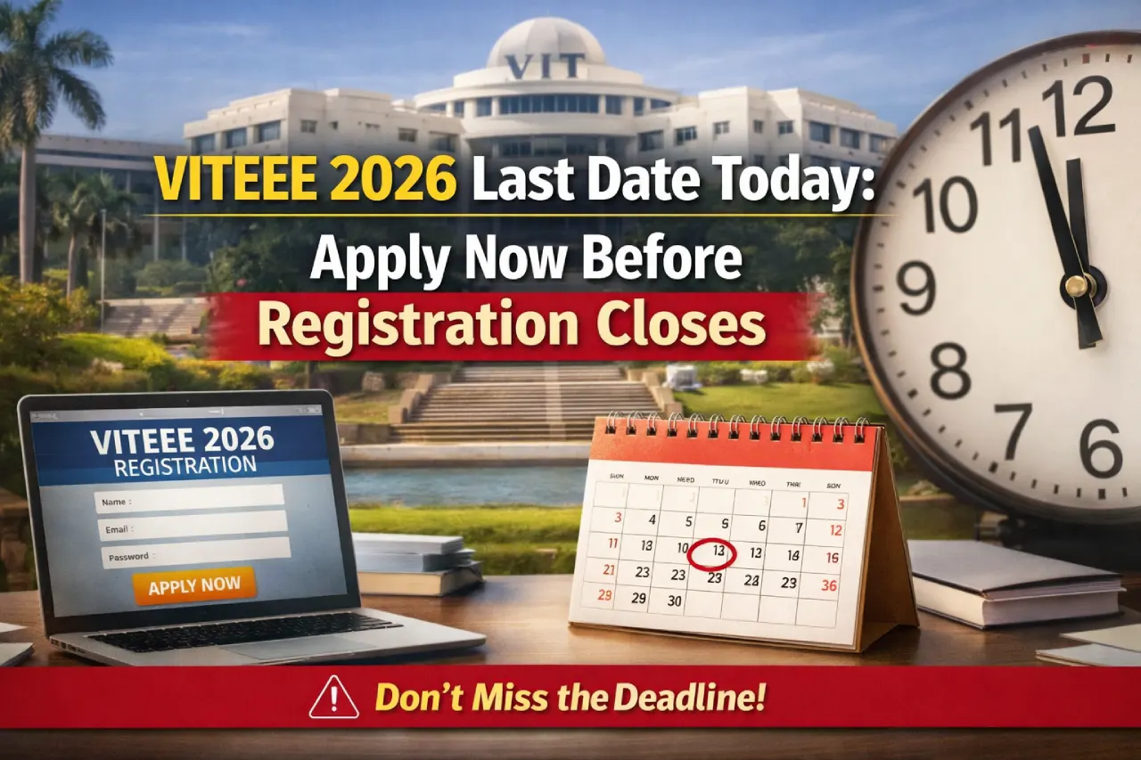 VITEEE 2026 Last Date Today: Apply Now Before Registration Closes