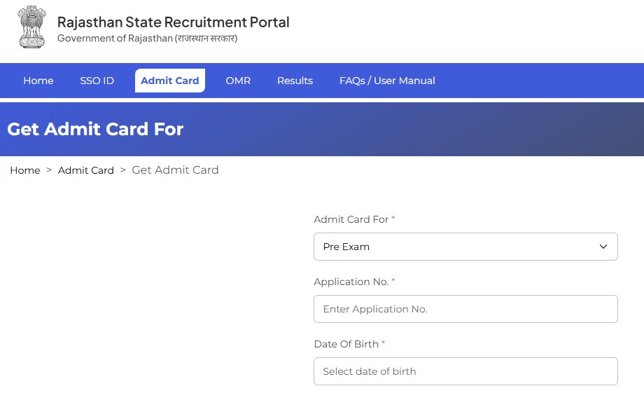 RPSC SI Admit Card 2026 Released: Download Link, Exam Dates, Shift Timings and Instructions