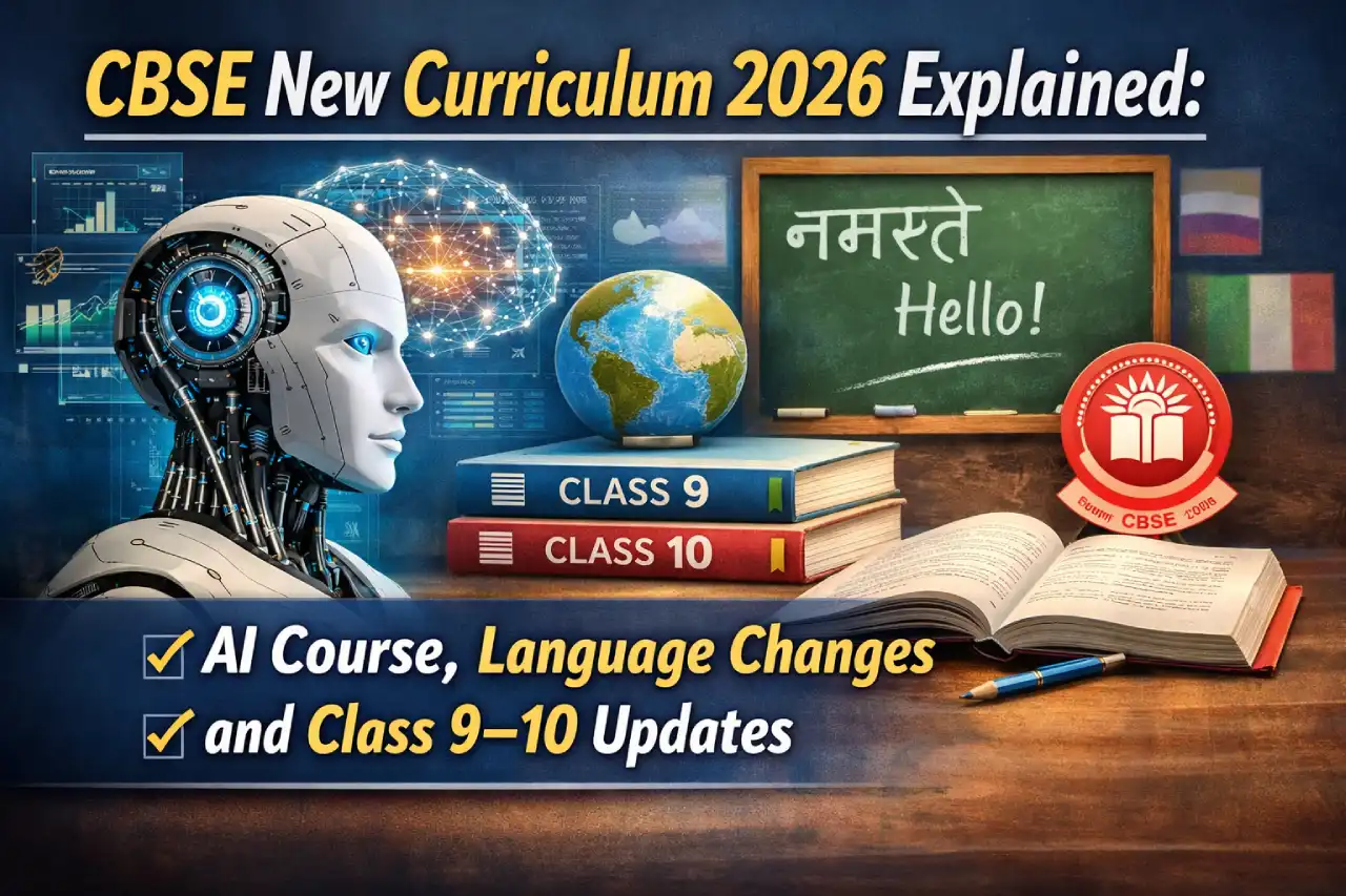 CBSE New Curriculum 2026 Explained: AI Course, Language Changes and Class 9–10 Updates