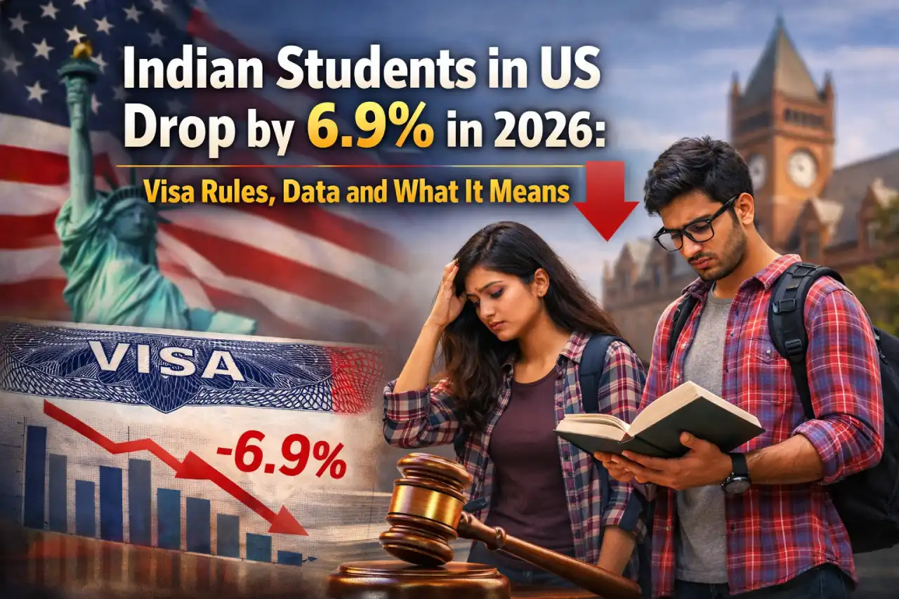 Indian Students in US Drop by 6.9% in 2026: Visa Rules, Data and What It Means