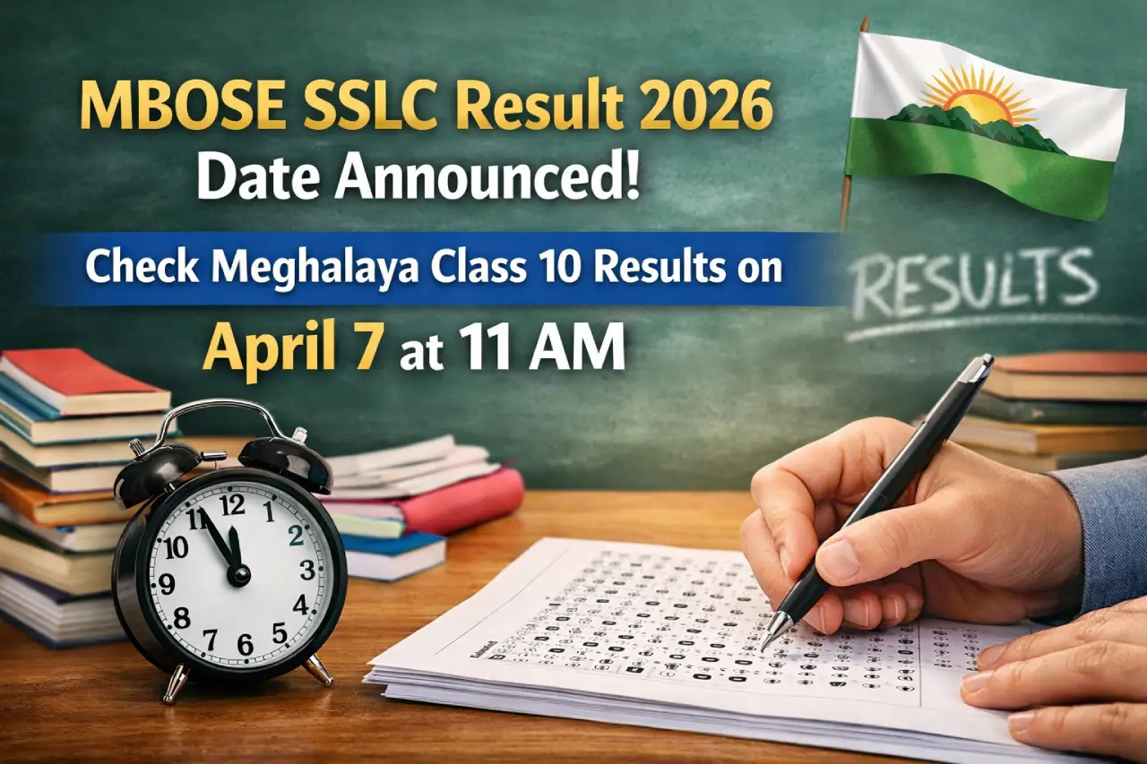 MBOSE SSLC Result 2026 Date Announced: Check Meghalaya Class 10 Results on April 7 at 11 AM