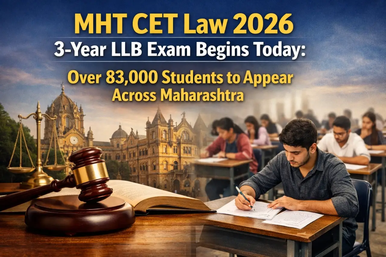 MHT CET Law 2026 3-Year LLB Exam Begins Today: Over 83,000 Students to Appear Across Maharashtra