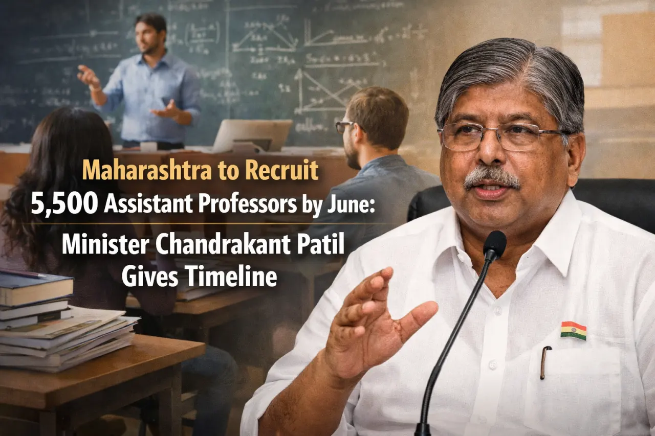 Maharashtra to Recruit 5,500 Assistant Professors by June: Minister Chandrakant Patil Gives Timeline